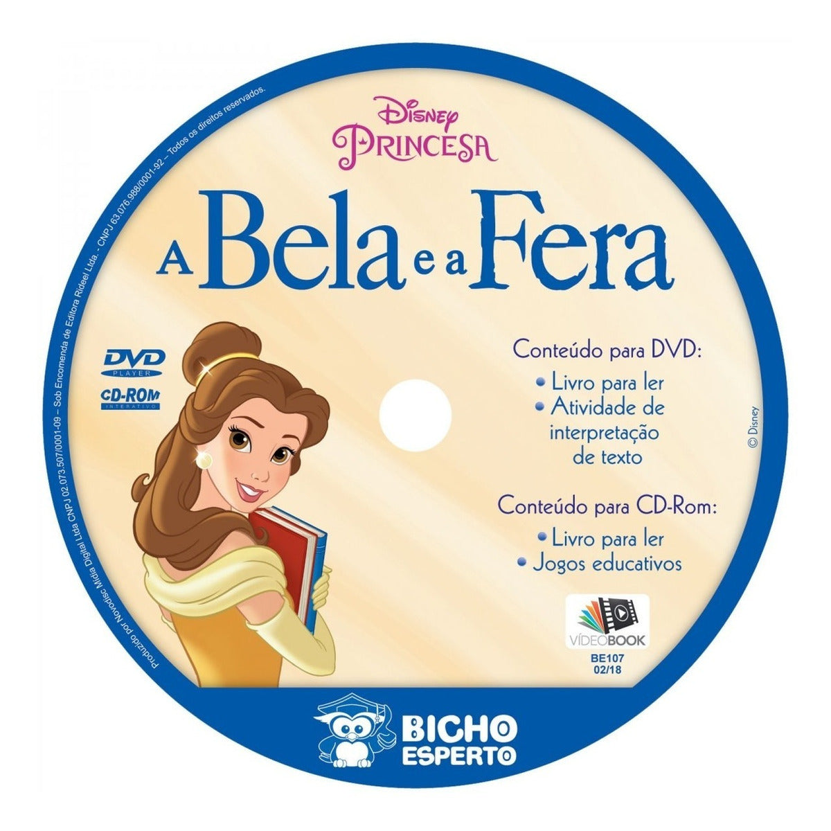 Bela e a Fera, a - Livro para Colorir