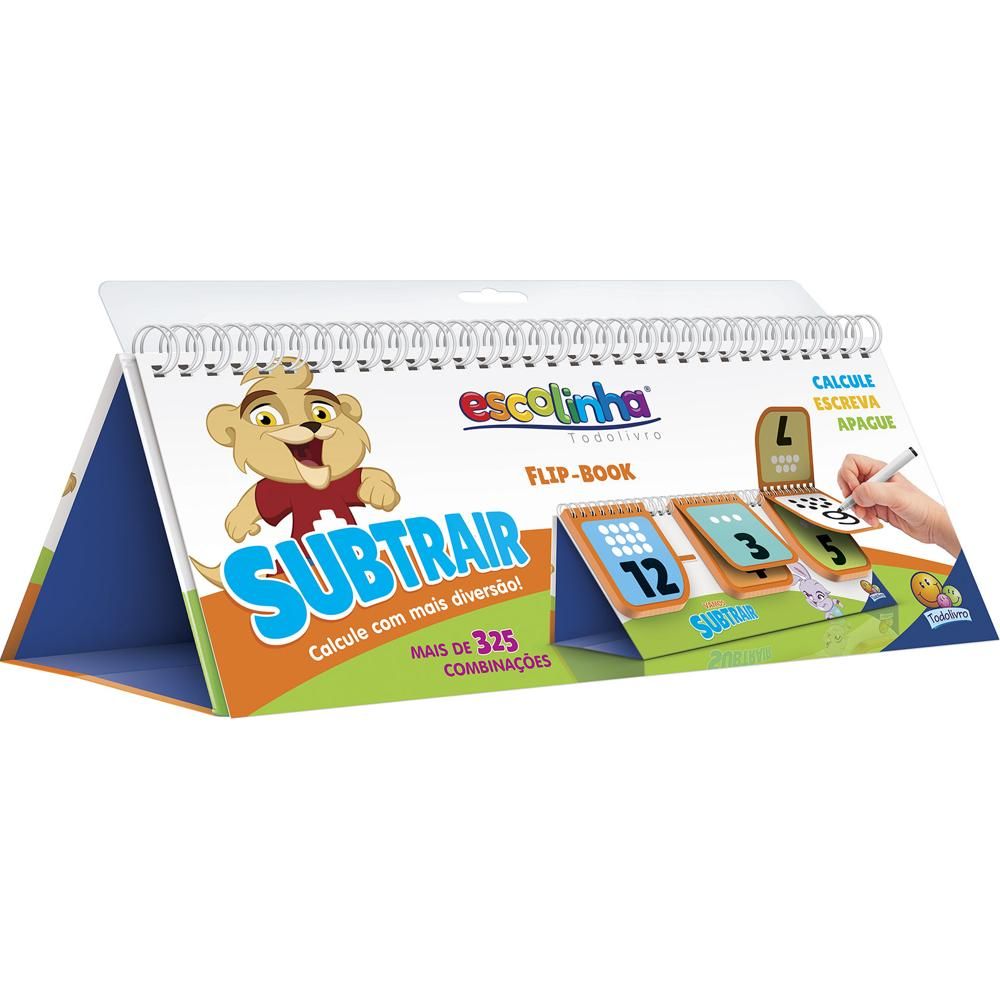 Escolinha Todolivro - Flip Book - Combinações Divertidas Subtrair