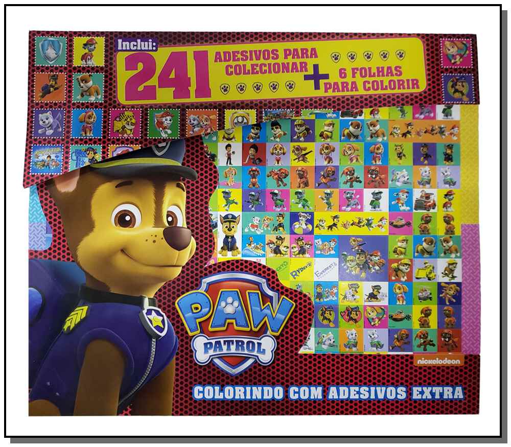 Paw Patrol - Colorindo com Adesivos Extra