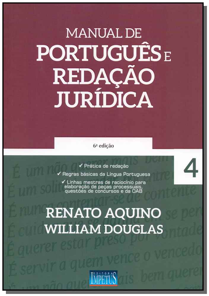 Manual de Português e Redação Jurídica - 6ª Edição