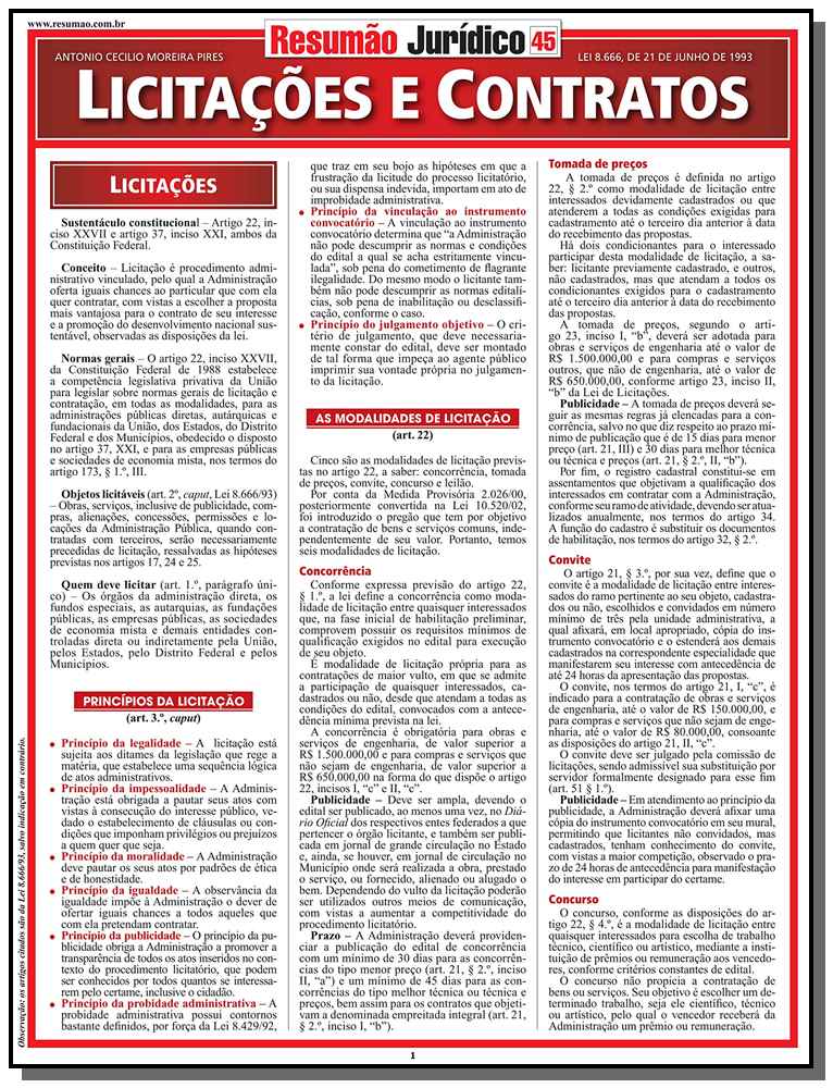 Licitações e Contratos