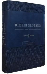 Bíblia Sagrada Nvi - Capa Azul - Letra Grande