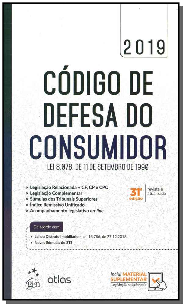 Código de Defesa do Consumidor - 31ed/19