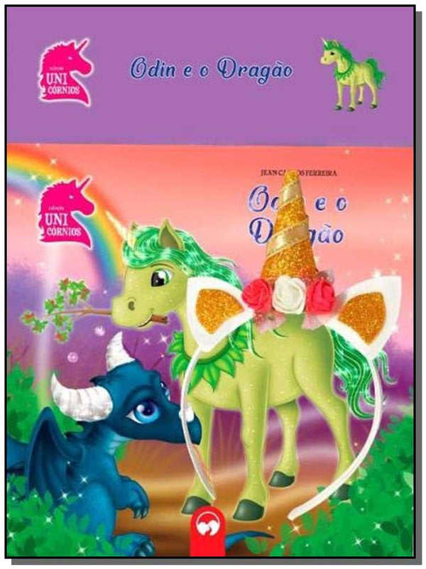 Capa do livro Kit Tiara Odin e o Dragão Dourado, de Vale das Letras
