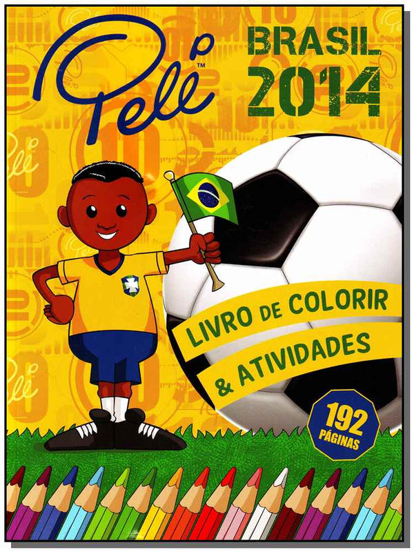 Capa do livro Brasil 2014 Livro de Colorir e Atividades, de Editora Vale das Letras