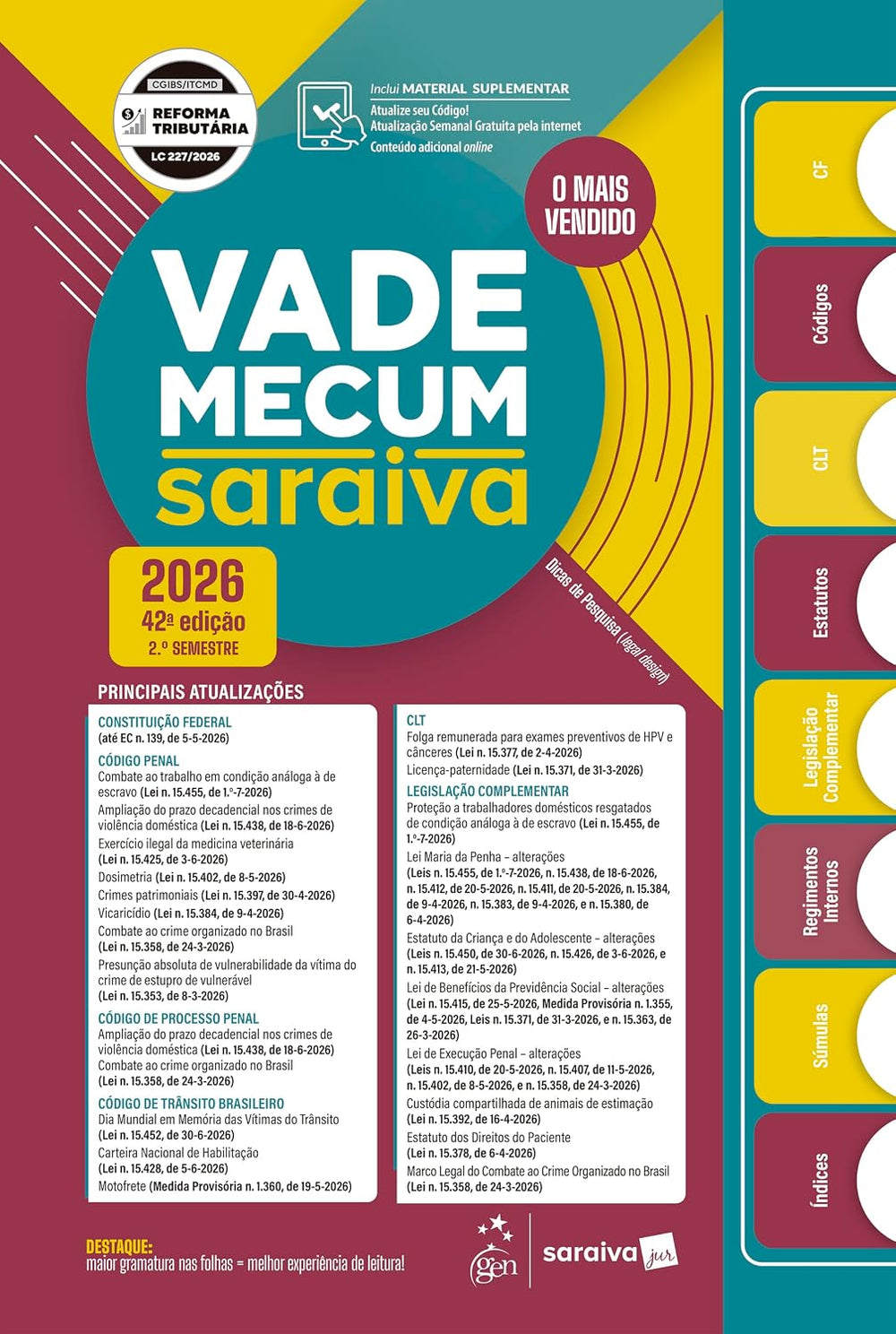 Vade Mecum Saraiva Tradicional - 42ª Edição 2026
