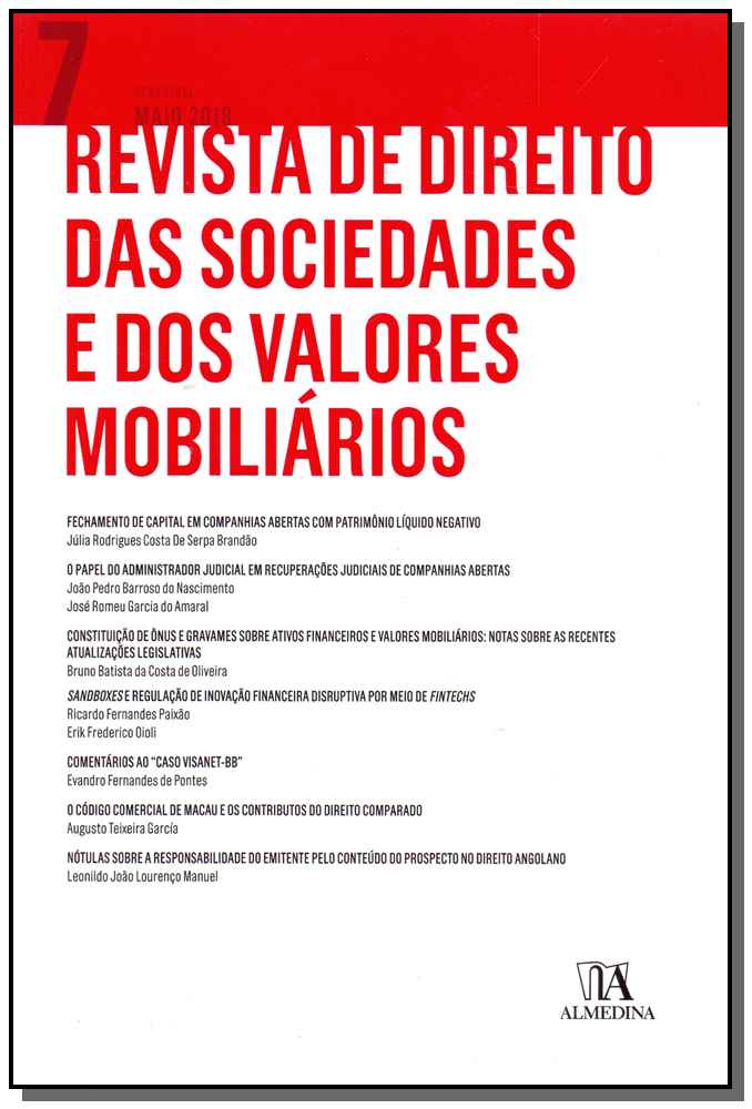 Revista de Direito das Sociedades e dos Valores Mobiliários - Nº07
