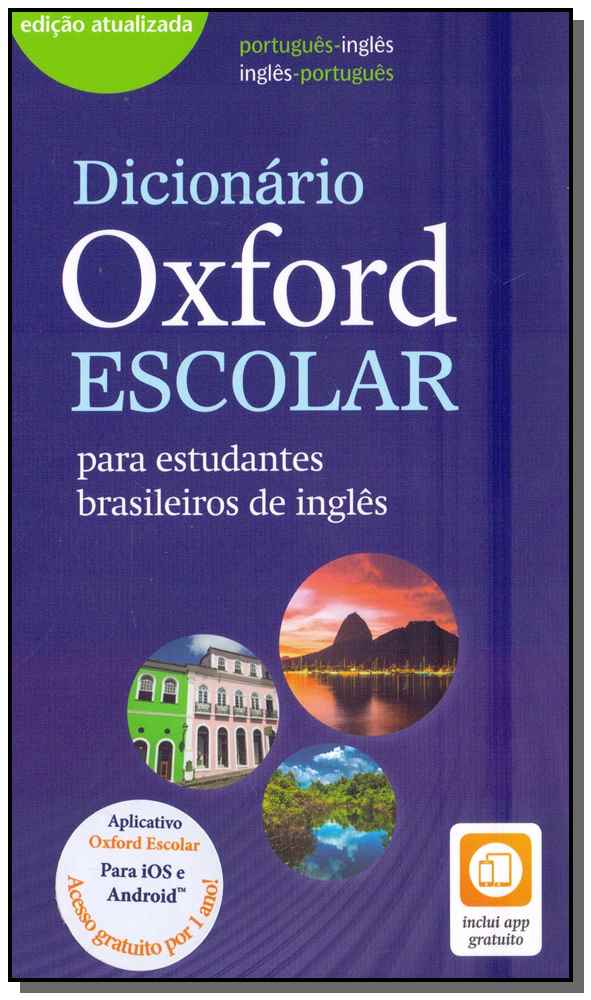 Capa do livro Dicionário Oxford Escolar - Para Estudantes Brasileiros de Inglês, de Editora Oxford University Press