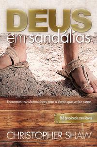 Capa do livro Deus em Sandálias, de Christopher Shaw