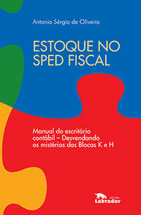 Capa do livro Estoque no Sped Fiscal, de Antonio Sergio de Oliveira