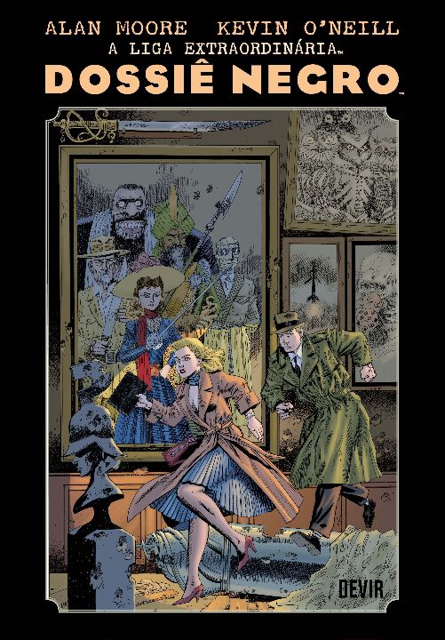Capa do livro A Liga Extraordinária Dossiê Negro, de Alan Moore