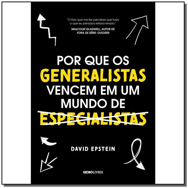Capa do livro Por que os Generalistas Vencem em um Mundo de Especialistas, de David Epstein