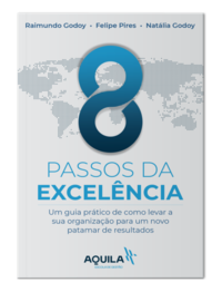 Capa do livro 8 Passos da Excelência, de Godoy; Pires; Godoy