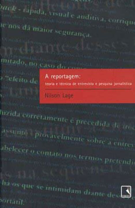 Capa do livro A Reportagem, de Nilson Lage
