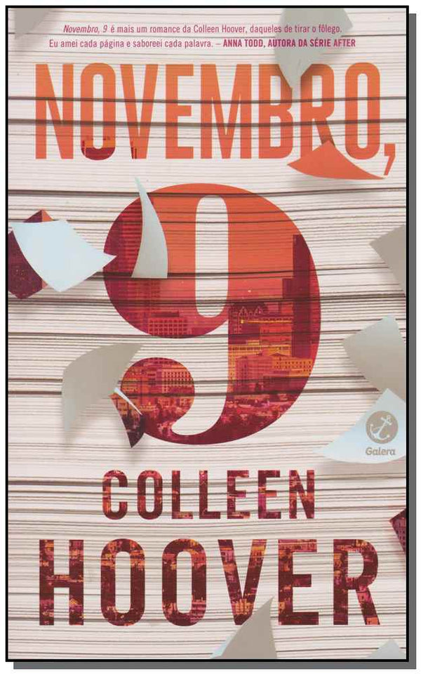 Capa do livro Novembro, 9, de Colleen Hoover