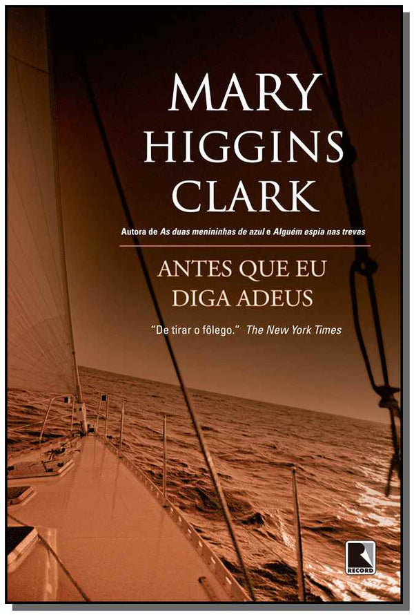 Capa do livro Antes que Eu Diga Adeus, de Mary Higgins Clark