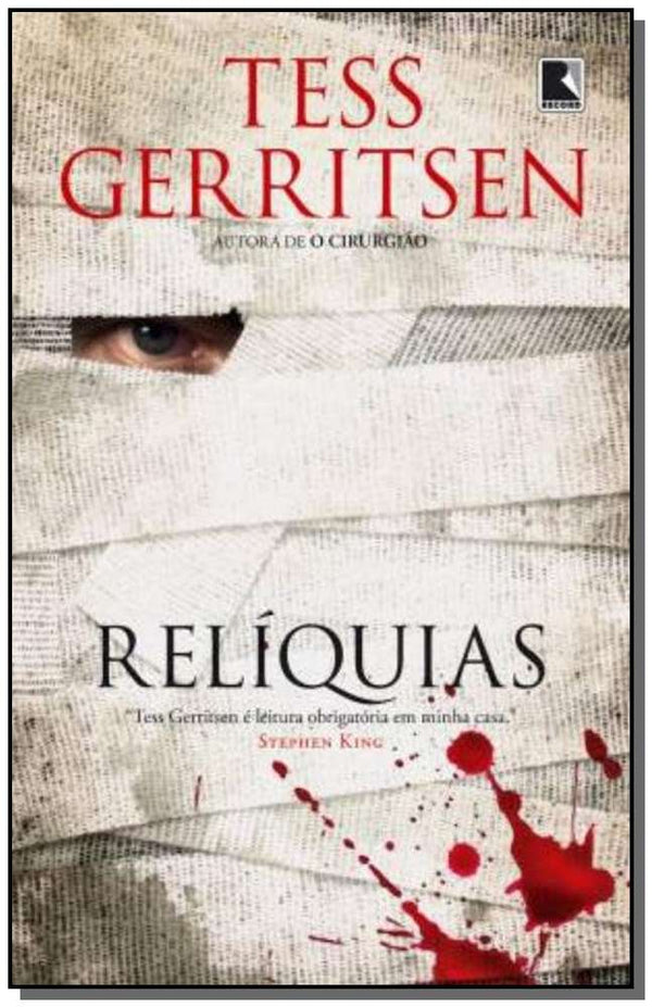 Capa do livro Relíquias, de Tess Gerritsen
