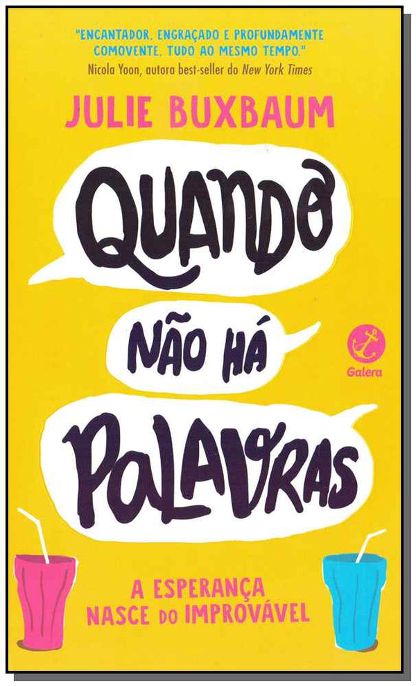 Capa do livro Quando Não Há Palavras, de Julie Buxbaum