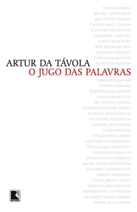 Capa do livro O Jugo das Palavras, de Artur da Tavola