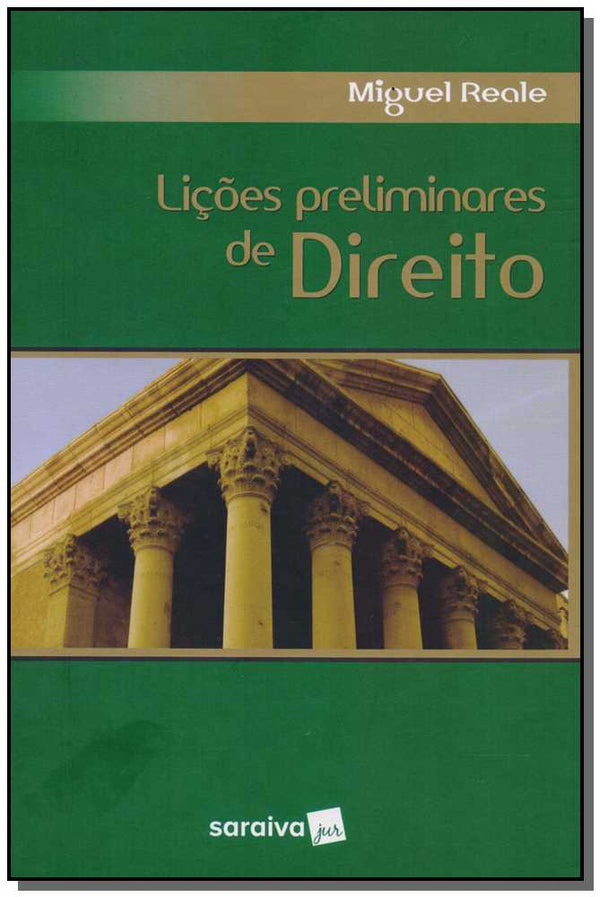Capa do livro Lições Preliminares de Direito - 27ed/02, de Miguel Reale