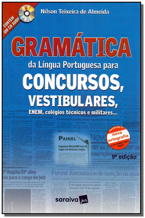 Capa do livro Gramática da Lingua Portuguesa Concursos, de Nilson Teixeira de Almeida