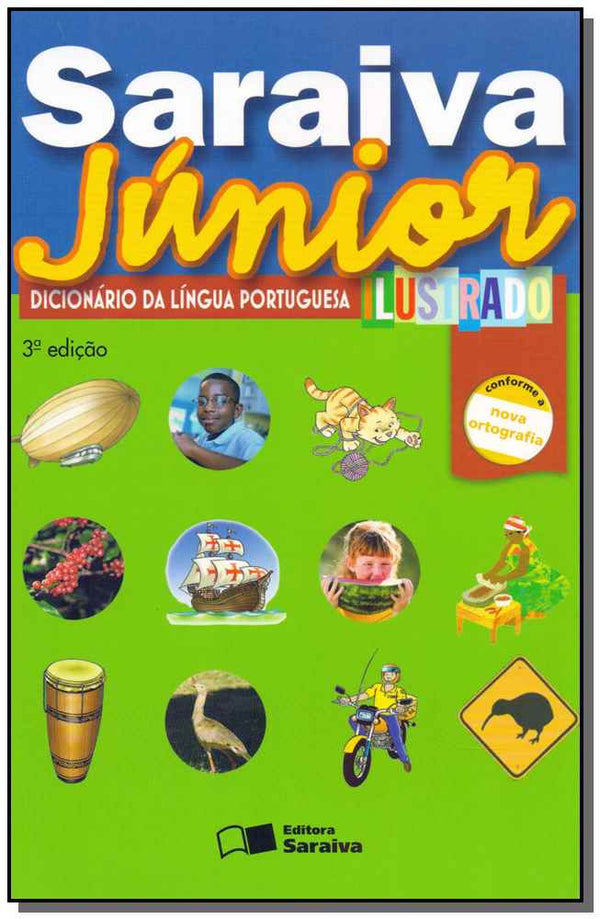 Capa do livro Saraiva Junior - Di. Lin. Por. Ilustrado - 03ed, de Editora Saraiva