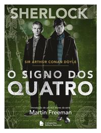 Capa do livro Sherlock - O Signo dos Quatro, de Sir Arthur Conan Doyle