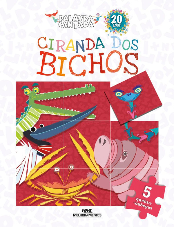 Capa do livro Ciranda dos Bichos - Quebra-Cabeças com 6 Botões, de Editora Melhoramentos