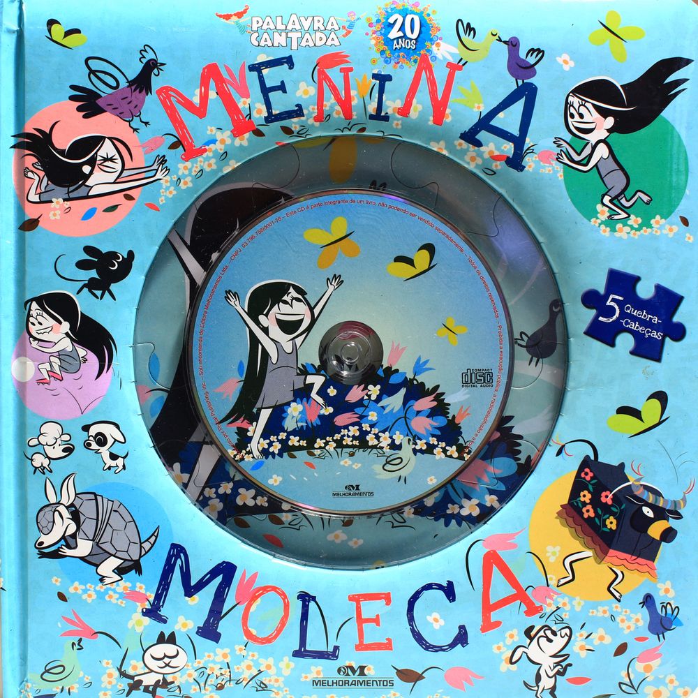 Menina Moleca - Livro Quebra-Cabeças com Cd