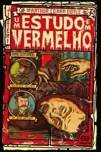 Capa do livro Estudo em Vermelho, um, de Conan Doyle
