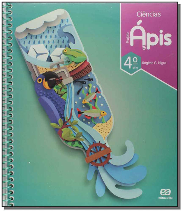 Capa do livro Projeto Ápis - Ciências - 4º Ano - 03ed/18, de Rogerio Nigro, Maria Cristina Campos