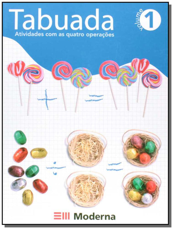 Capa do livro Tabuada 1 Novo 2, de Editora Moderna