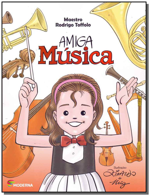 Capa do livro Amiga Música, de Rodrigo Toffolo