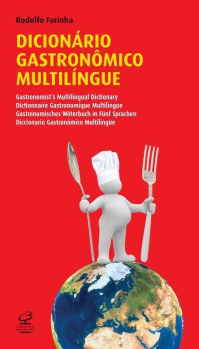 Capa do livro Dicionário Gastronômico Multilíngue, de Rodolfo Farinha