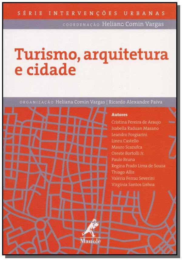 Capa do livro Turismo, Arquitetura e Cidade, de Comin Vargas, Alexandre Paiva