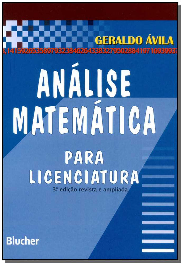 Capa do livro Análise Matemática para Licenciatura, de Geraldo Avila
