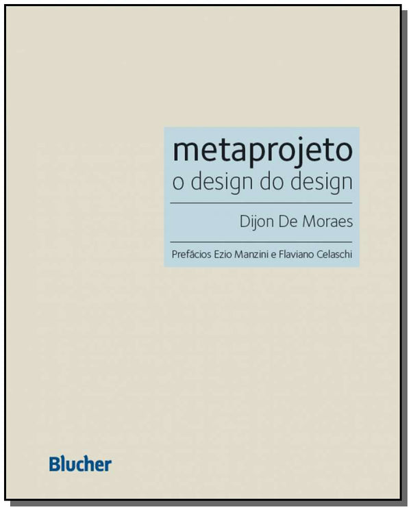 Capa do livro Metaprojeto, de Dijon de Moraes