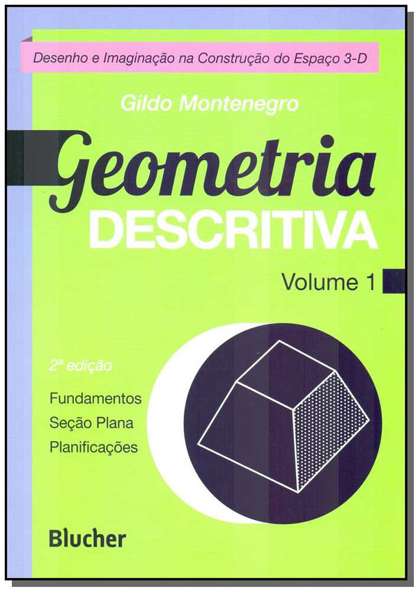 Capa do livro Geometria Descritiva, de Gildo A. Montenegro