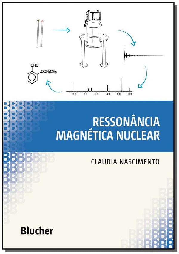 Capa do livro Ressonância Magnética Nuclear, de Claudia Nascimento