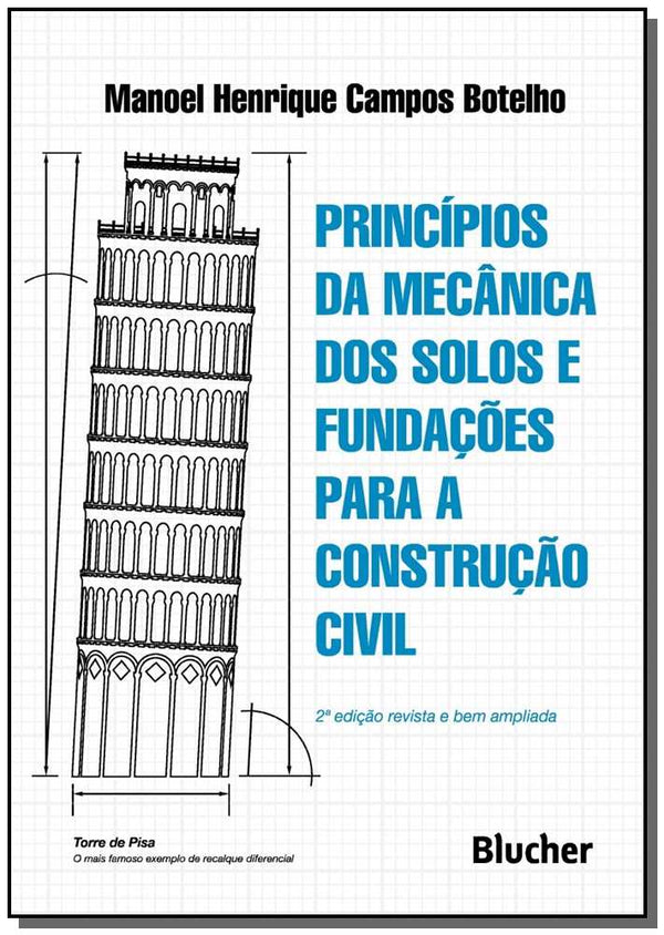 Capa do livro Princípios da Mecânica dos Solos e Fundações para a Construção Civil, de Manoel Henrique Campos Botelho