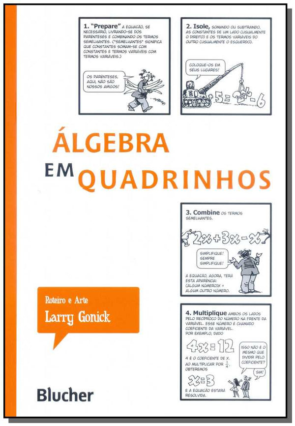 Capa do livro Álgebra em Quadrinhos, de Larry Gonick