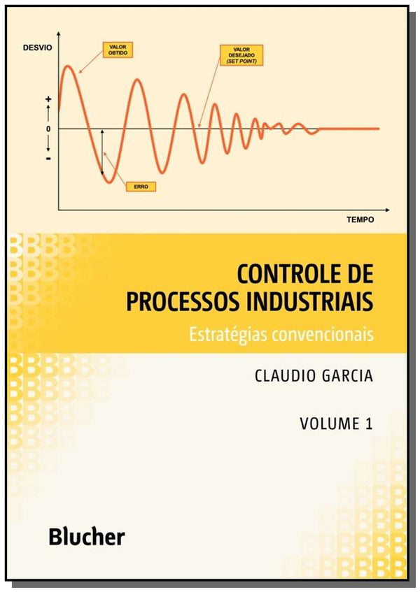 Capa do livro Controle de Processos Industriais, de Claudio Garcia