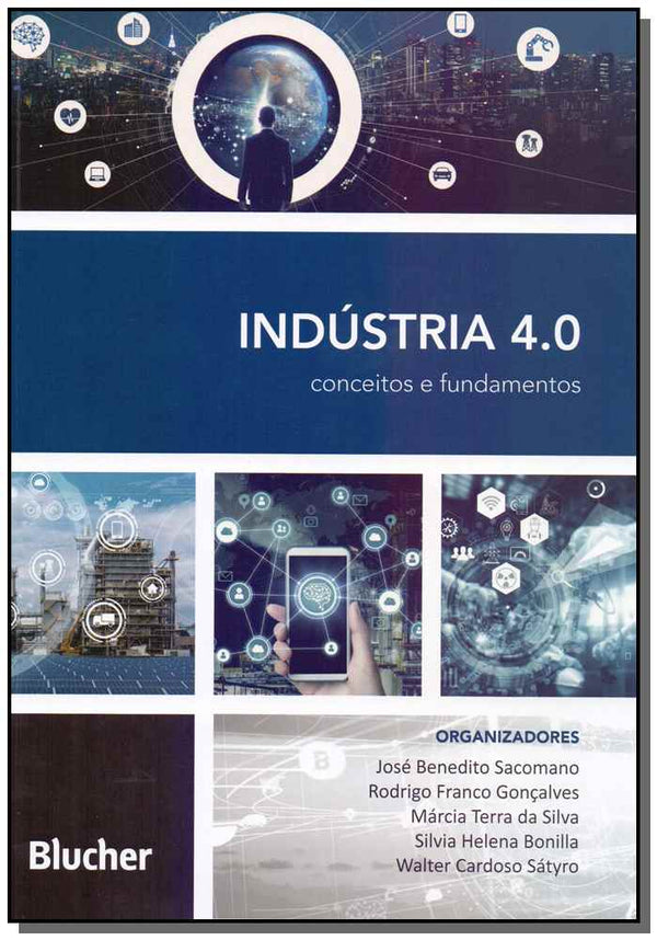 Capa do livro Indústria 4.0, de Lima; Jr; Petroni; Couto; Silva; Moraes