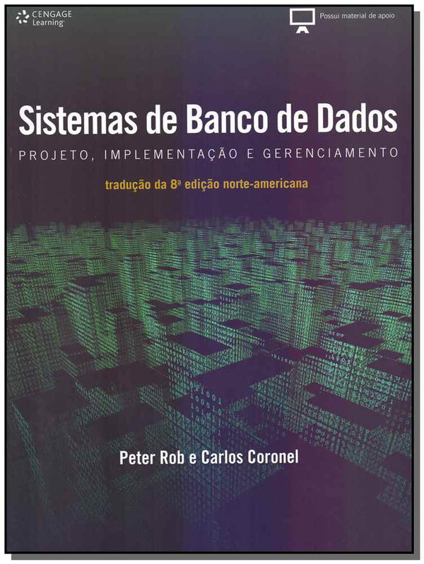 Capa do livro Sistemas de Banco de Dados: Projeto, Implementação e Gerenciamento, de Peter Rob, Carlos Coronel