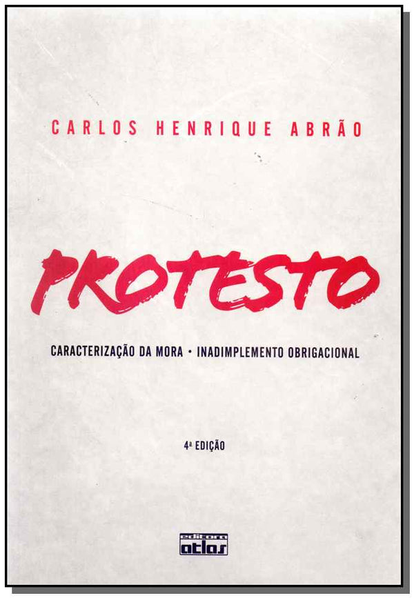 Capa do livro Protesto, de Carlos Henrique Abrao