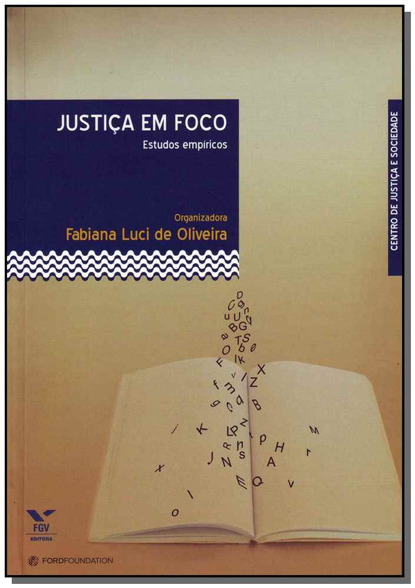 Capa do livro Justiça em Foco, de Fabiana Luci de Oliveira