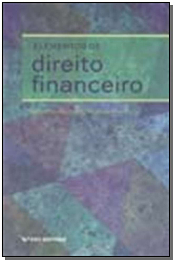 Capa do livro Elementos de Direito Financeiro, de Eugenio Augusto Franco Montoro