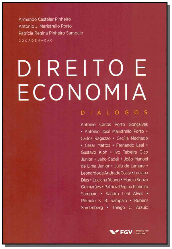 Capa do livro Direito e Economia: Diálogos - 01ed/19, de Pinheiro; Porto; Sampaio