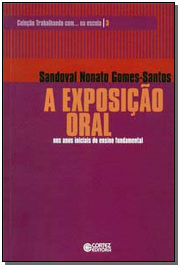 Capa do livro Exposição Oral - Nos Anos Iniciais do Ensino Fundamental, de Sandoval Nonato Gomes Santos