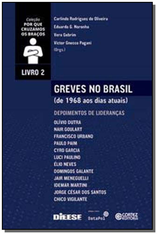 Capa do livro Greves no Brasil (De 1968 aos Dias Atuais) - Volum, de Carlindo R. de Oliveira